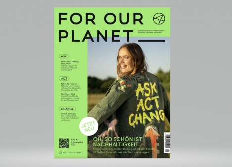 'For Our Planet' erscheint knftig zwei Mal im Jahr in einer Auflage von 50.000 Exemplaren 